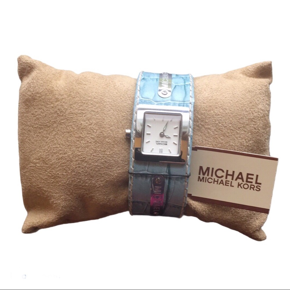Michael Kors Leather Cuff Watch - Picture 1 of 7
